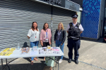 Julia Lopez MP with Sgt Ruane and LBH Community Safety Staff